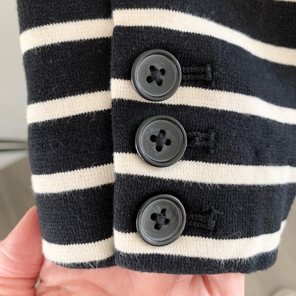 A New Day Horizontal Striped Cotton Blazer - Picture 6 of 9